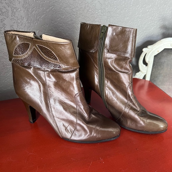 NWOB FEBO Women's Leather Boots Size 7. - Picture 2 of 7